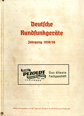 Deutsche Rundfunkgeräte 1938/39
