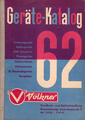 Völkner Geräte-Katalog 1962