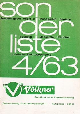 Völkner Sonderliste 4/63