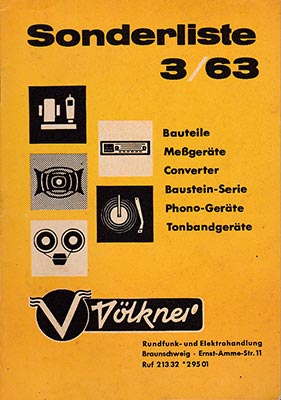 Völkner Sonderliste 3/63