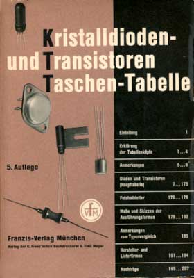 Kritalldioden- und Transistoren Taschen-Tabelle