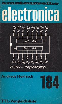 electronica 184 - TTL-Vergleichsliste (2. Auflage)