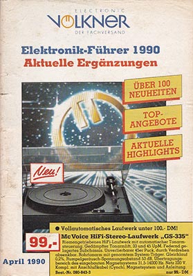 Völkner Elektronik-Führer 1990 - Aktuelle Ergänzungen