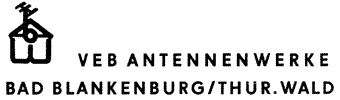 Logo VEB Antennenwerke Bad Blankenburg/Thür.