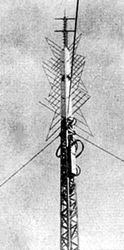 Antenne auf dem Karl-Marx-Hochhaus