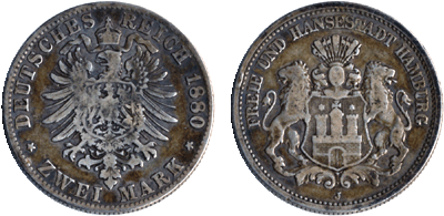 1880 - 2 Mark