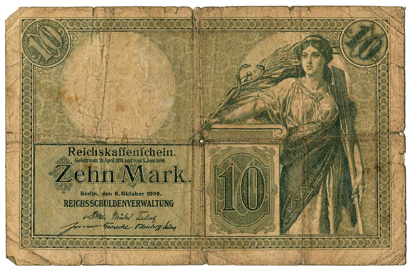 1906 - 10 Mark Rückseite