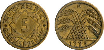 1925 - 5 Rentenpfennig