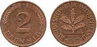 1987 - 2 Pfennig BRD