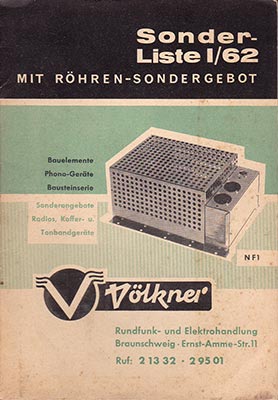 Völkner Sonderliste I/62