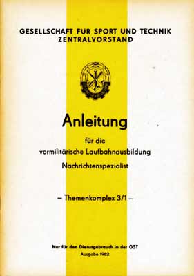 Anleitung für die vormilitärische Laufbahnausbildung 3/1