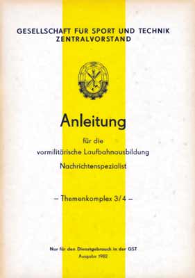 Anleitung für die vormilitärische Laufbahnausbildung 3/4