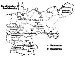 Sendebezirke in Deutschland, 1928