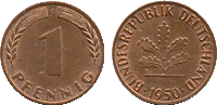 1950 - 1 Pfennig BRD