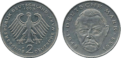 1993 - 2 Deutsche Mark BRD